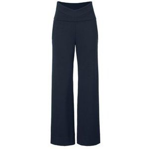 cabi Coco Trouser -- Navy -- Size 6 LONG -- Wide Leg -- Comfy, Gutsy, Ponte knit
